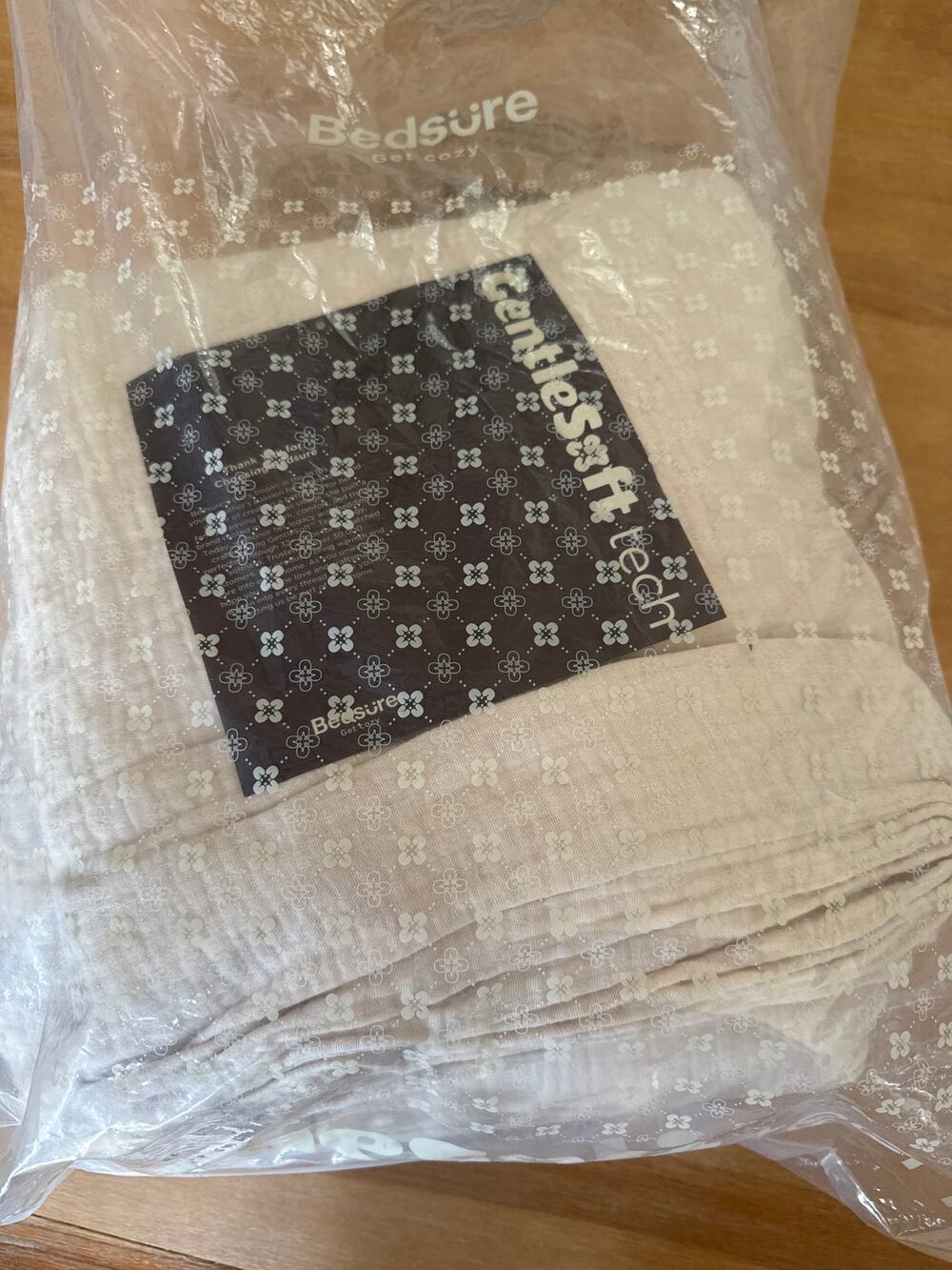 Bedsure Queen Duvet Set Muslin Crushed 100% Cotton Color Linen